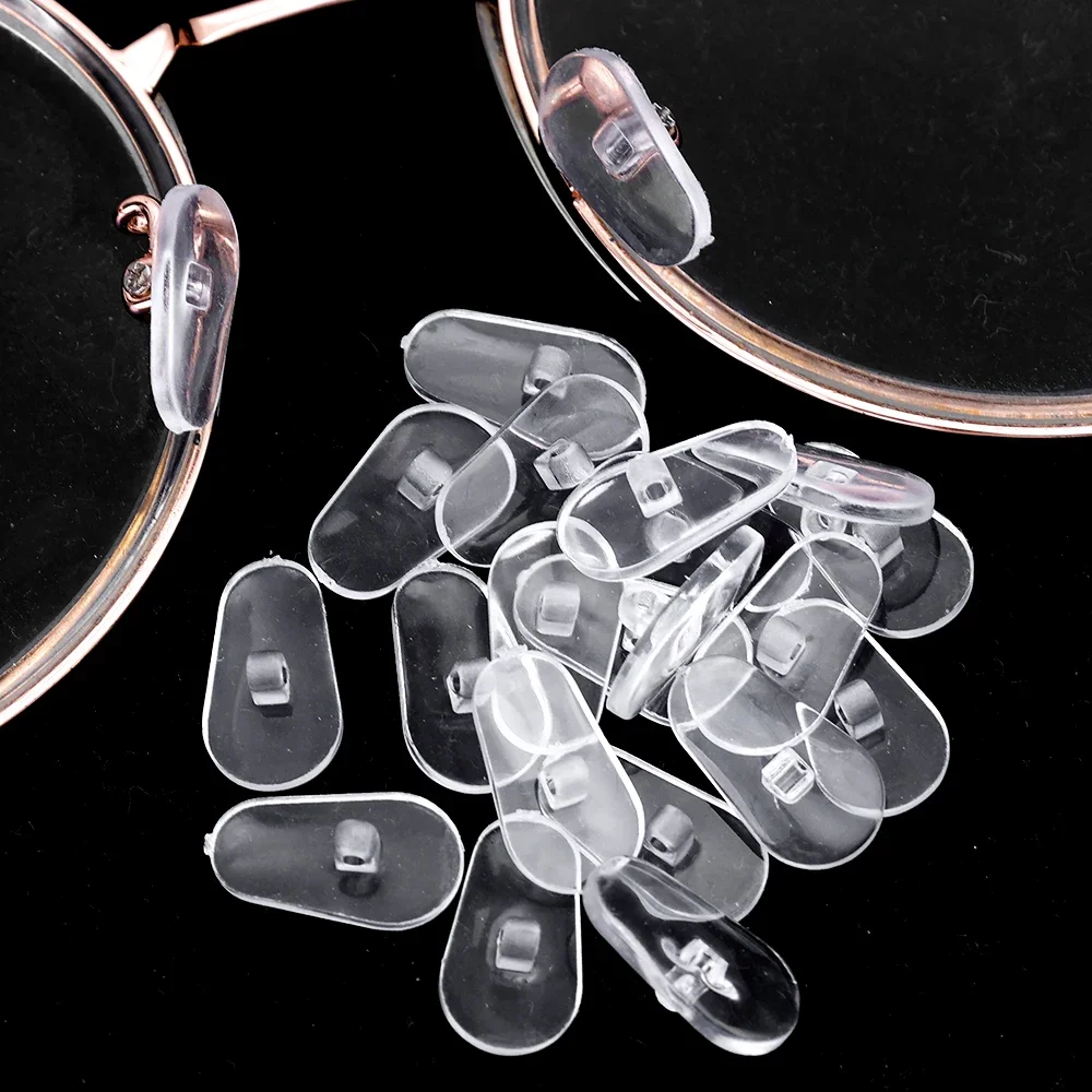 Eyeglasses Soft Nose Pads with Screwdriver Oval Silicone Air Chamber Glasses Anti-slip Nose Pad Screw Replacement Repair Tools 5