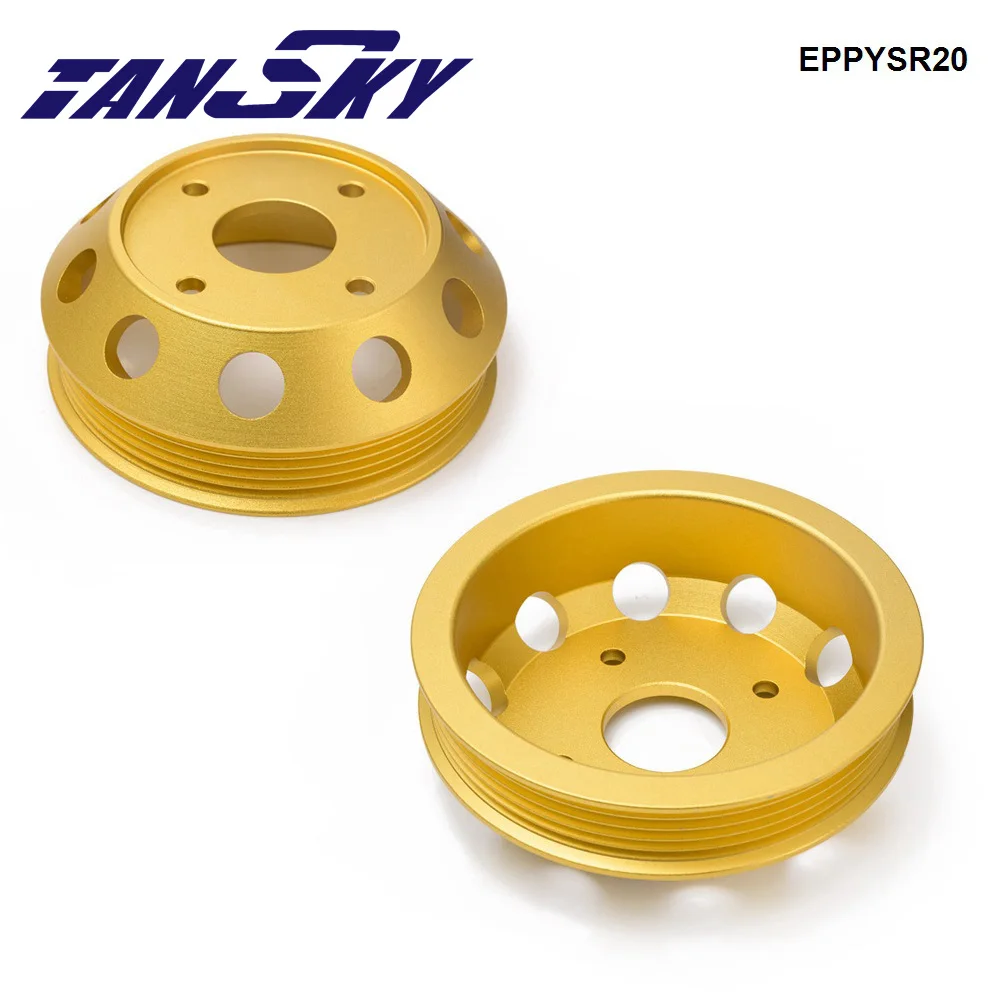 TANSKY Light Weight Pulley Set Performance Water Pump Alternator For Nissan SILVIA S14 S15 SR20 EPPYSR20