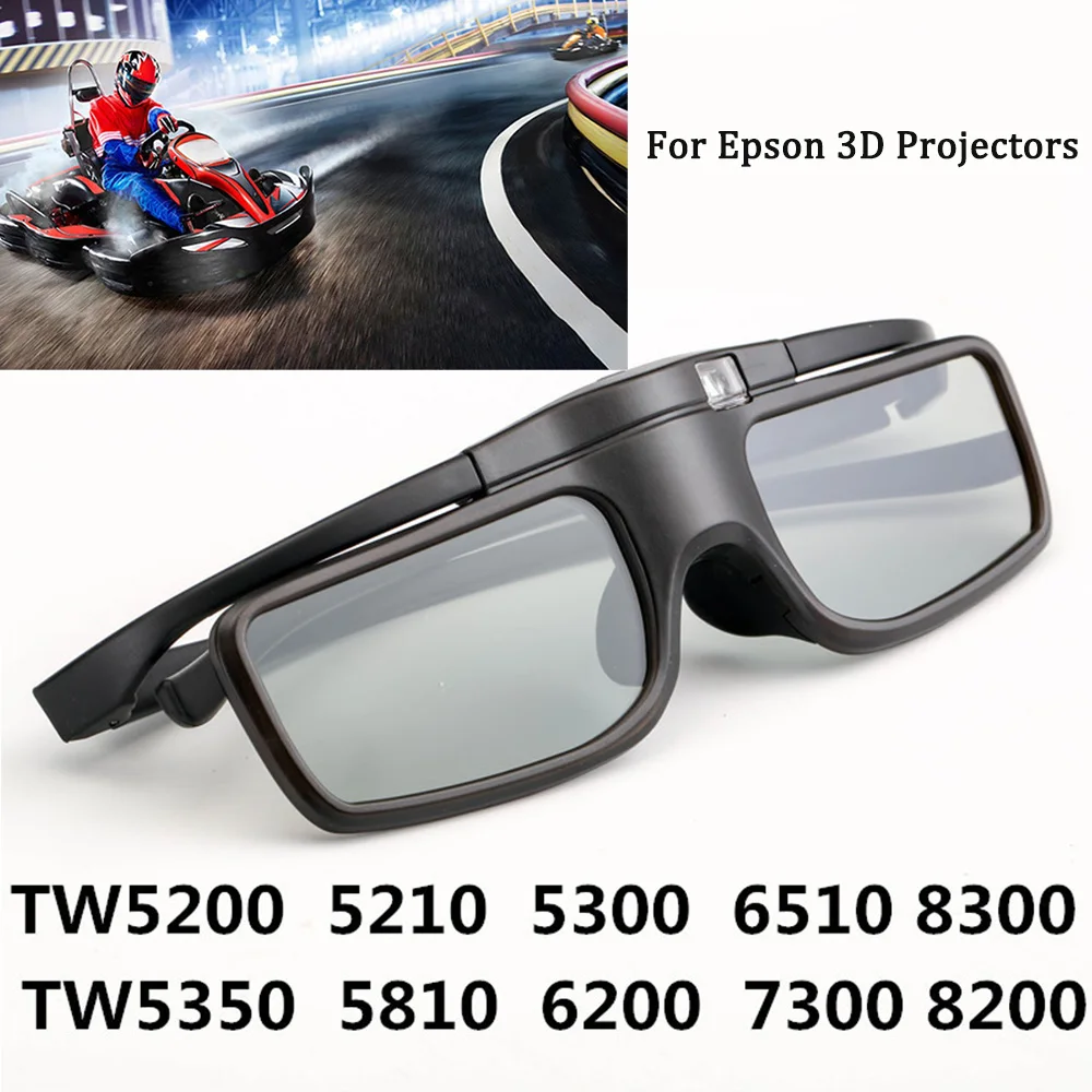 Hot 1PC Active Shutter 3D Glasses for Epson TW5700/5400/5600/930 For Samsung, Sony 3D TV Rechargeable Bluetooth RF Projector