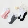 5 Pairs/Lot 2023 New Summer Children Socks Cotton Kids Fashion Black White Gray For 1-12 Years Teen Student Baby Girl Boy Socks 4