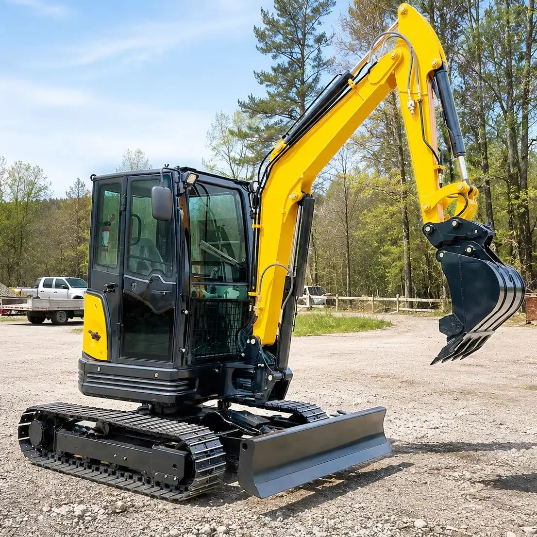 Maßgefertigter Mini-Bagger 3,5 Tonnen Euro 5 CE EPA Raupenbagger Hydraulischer Kleinbagger für Landschaftsbau und Landwirtschaft