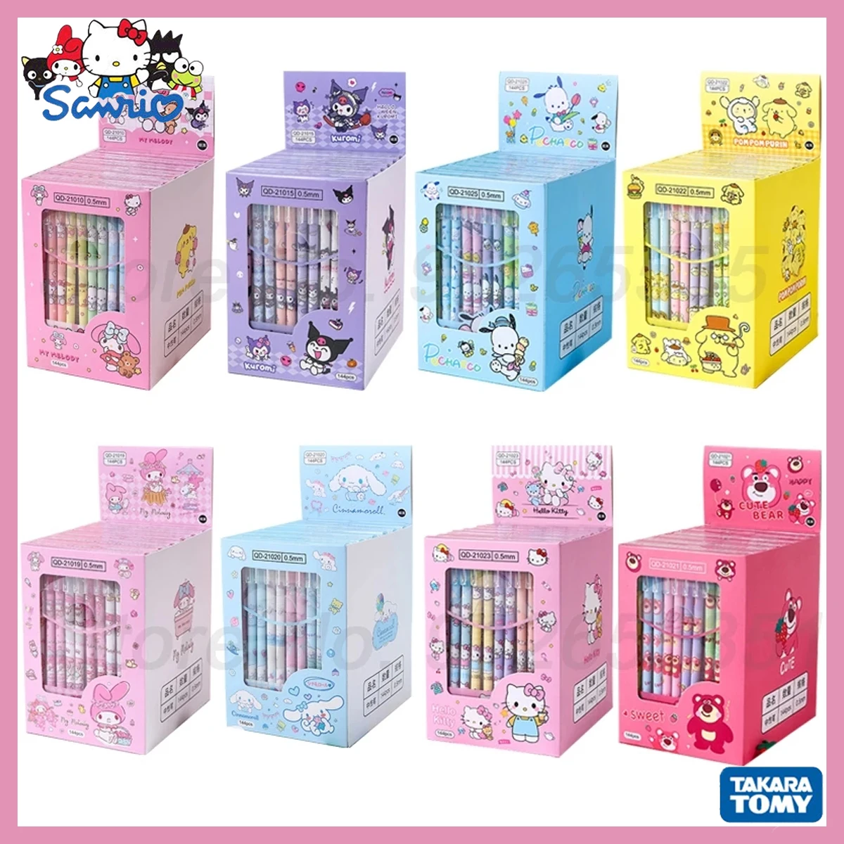 

12-144pcs Sanrio Erasable Neutral Pen Hellokitty Melody Kuromi Cinnamoroll Roller Ball Pen School Supplies Stationery Wholesales