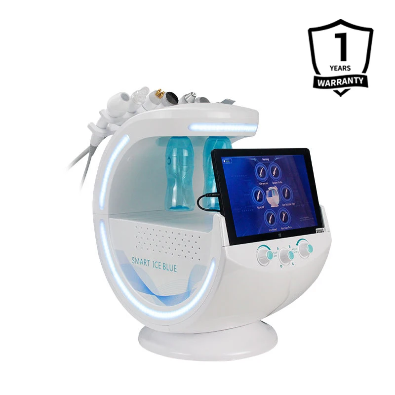 

Portable 7-in-1 Smart Ice Blue Hydrodermabrasion Facial Machine Intelligent Cleansing Skin Analysing Deep Pore Facial Machine Ve
