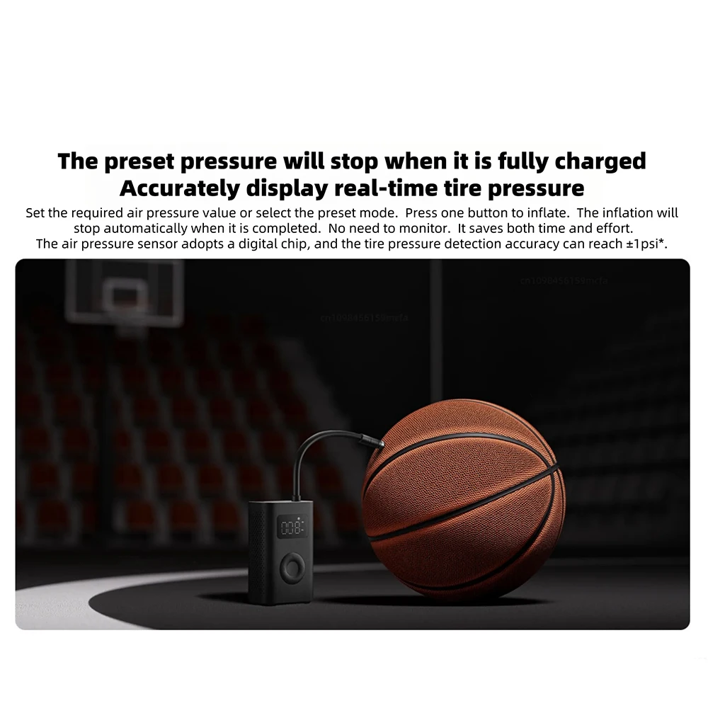 Electric Air Compressor New Xiaomi Mijia Air Pump 2D 25% Speed Boost Portable Electric Air Compressor 150PSI Type-C LED Multitool Inflator CN