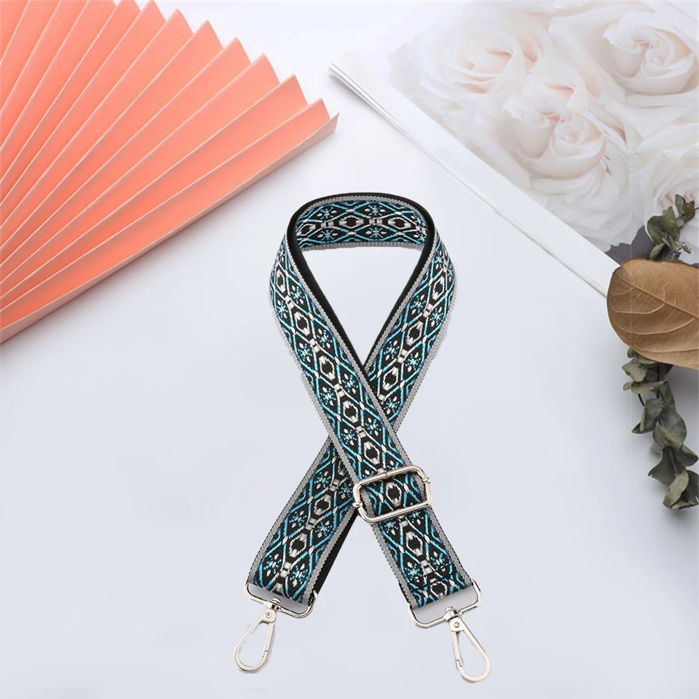 Belt Strap Bag Accessories New Nylon Colourful Pattern Shoulder Wild Adjustable Handbag Wide