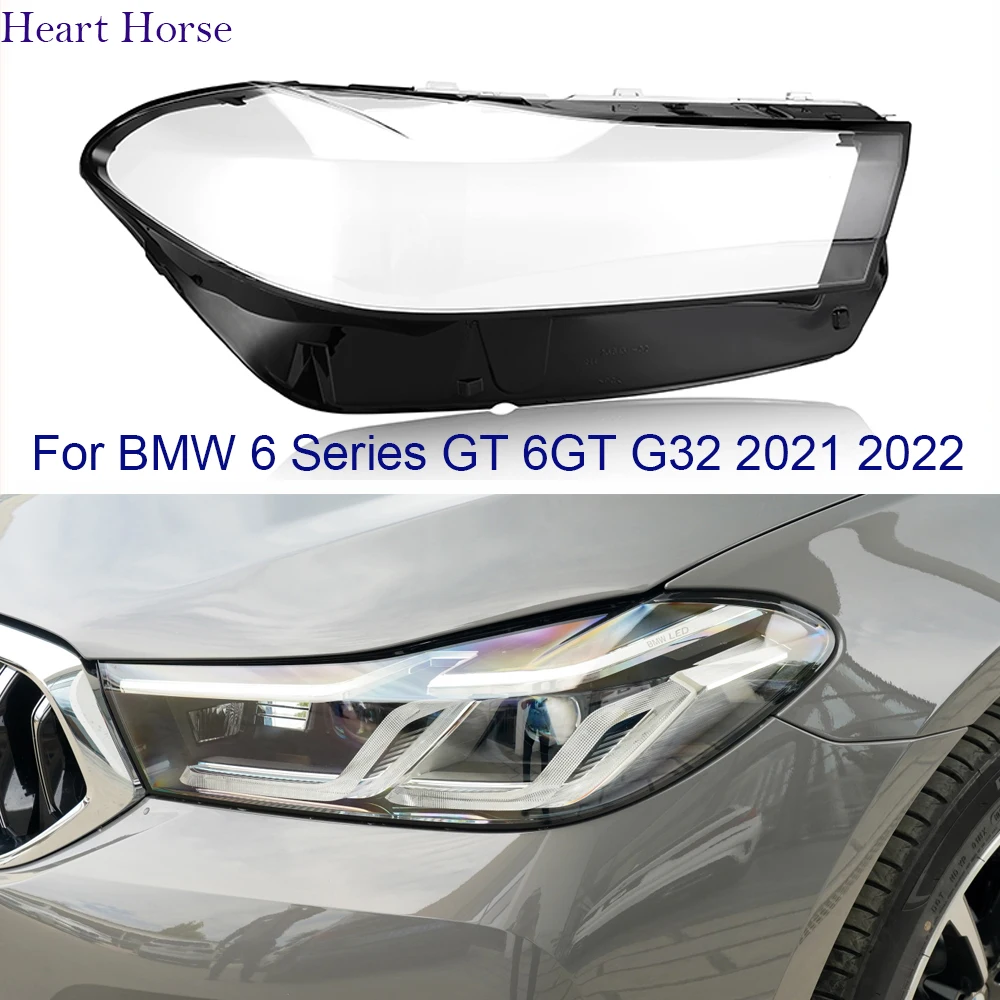 

For BMW 6 Series 6GT G32 Headlight Cover Headlamps Transparent Lampshades Lamp 2021 2022 Shell lens Headlight Lens Glass