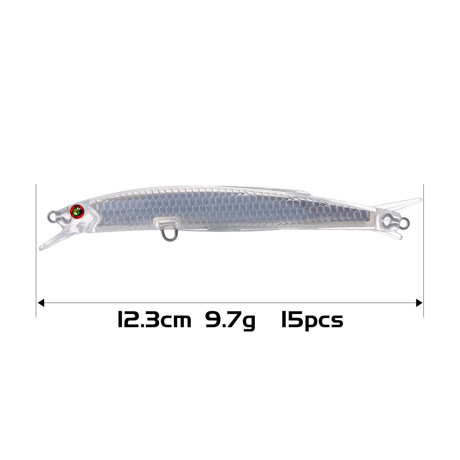 12.3cm 9.7g 15pcs