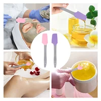 2 Pcs Silicone Wax Spatula Scraper Applicator Spatulas Body Cream Reusable Waxing Silica Gel Stick Sticks 1