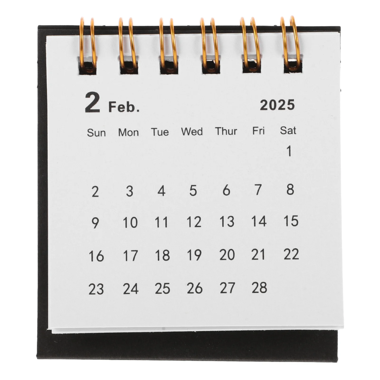 

2025 Small Desk Calendar Decorative Turn The Page Mini Paper Office Flip for Monthly Memo