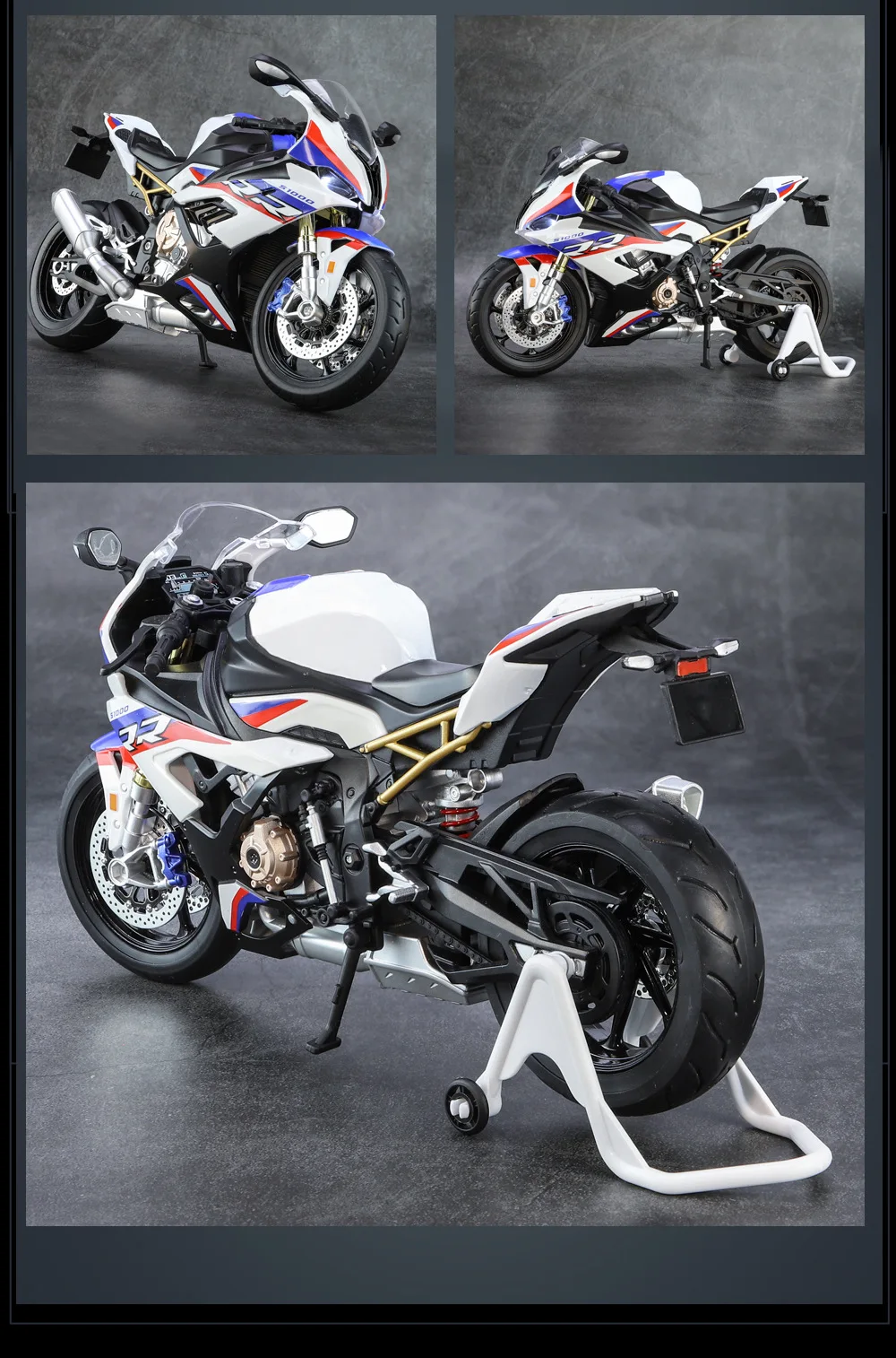 1:9 Scale Bmw S1000Rr Motorcycle High Simulation Alloy Model 23 1:9 Scale Bmw S1000Rr Motorcycle High Simulation Alloy Model