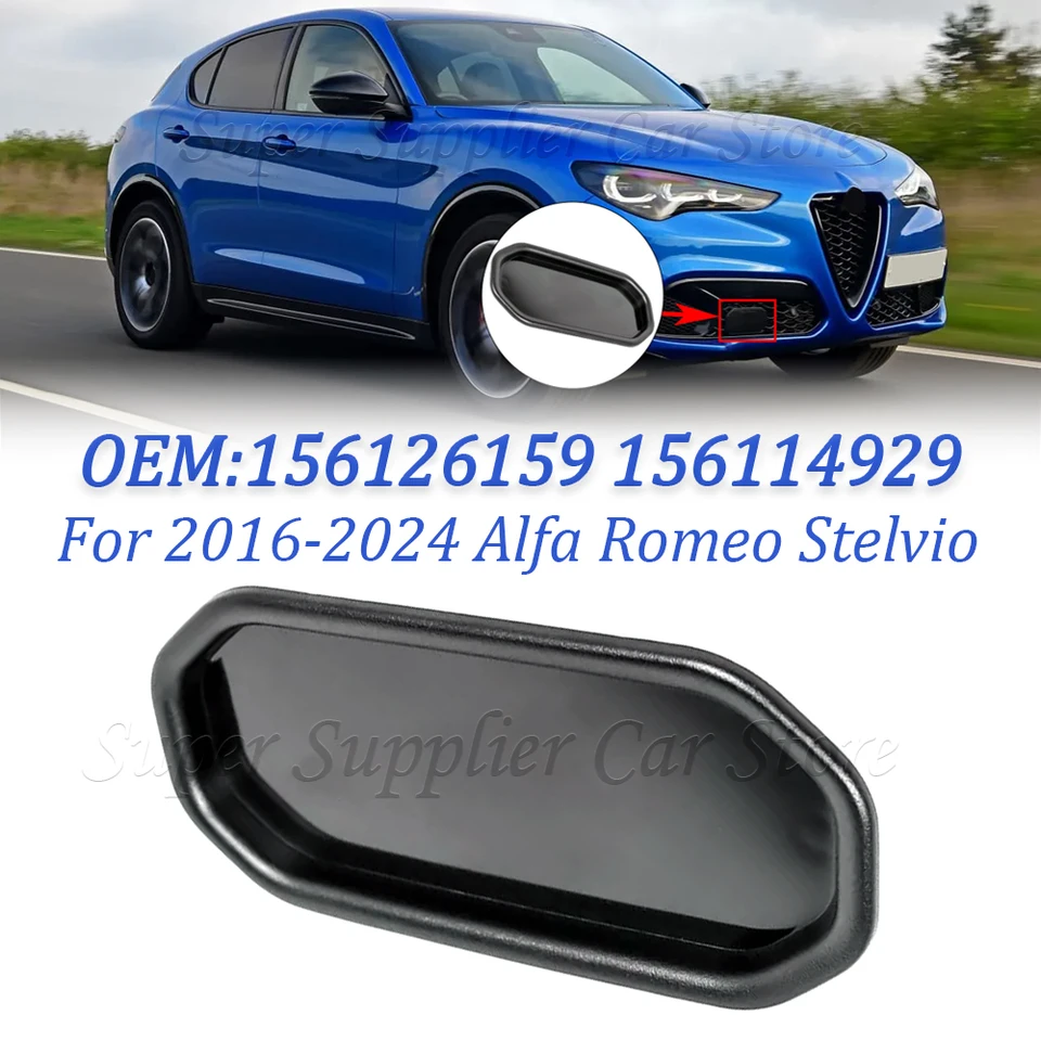 Grille De Pare-chocs Avant Pour Alfa Romeo Stelvio 2017-2024 - Capuchon Capteur, Réf. 156126159