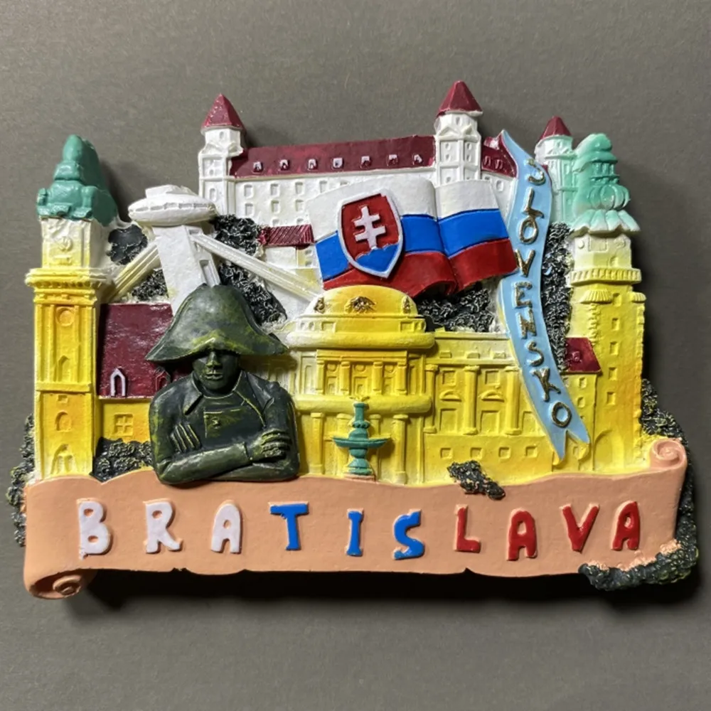 Europe 3D Slovakia Flavour Fridge Magnet Tourist Souvenirs Refrigerator Magnetic Stickers Travel collection Gift magnetic fridge magnets magnetic sticker magnetic fridge stickers refrigerator decor