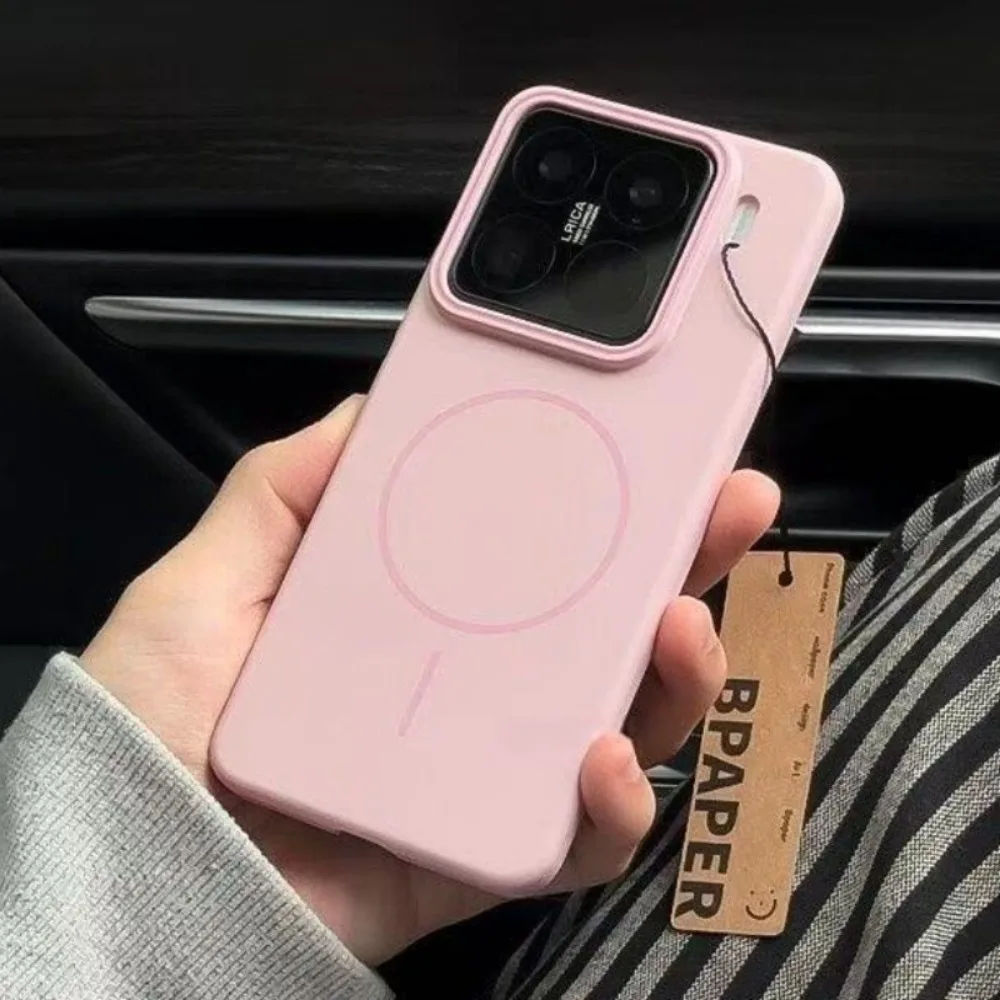 Luxury Matte Wireless Charging Phone Case with MagSafe Compatibility