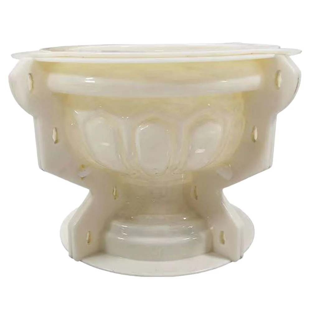 

Flower Pot Casting Mold DIY Tabletop Decor Molds Template Form Concrete Plastic Bonsai