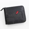 Men's Wallet Made of Leather Wax Oil Skin Purse for Men Coin Purse Short Male Card Holder Wallets Zipper Around Money Coin Purse 6