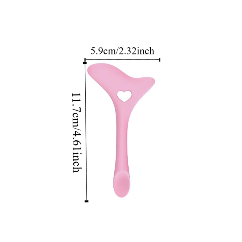 2개입 2in1 아이라이너 스텐실 윙 팁 아이섀도우 실리콘 마스카라 드로잉 도구 페이스 크림 어플리케이터 인조 속눈썹 씰