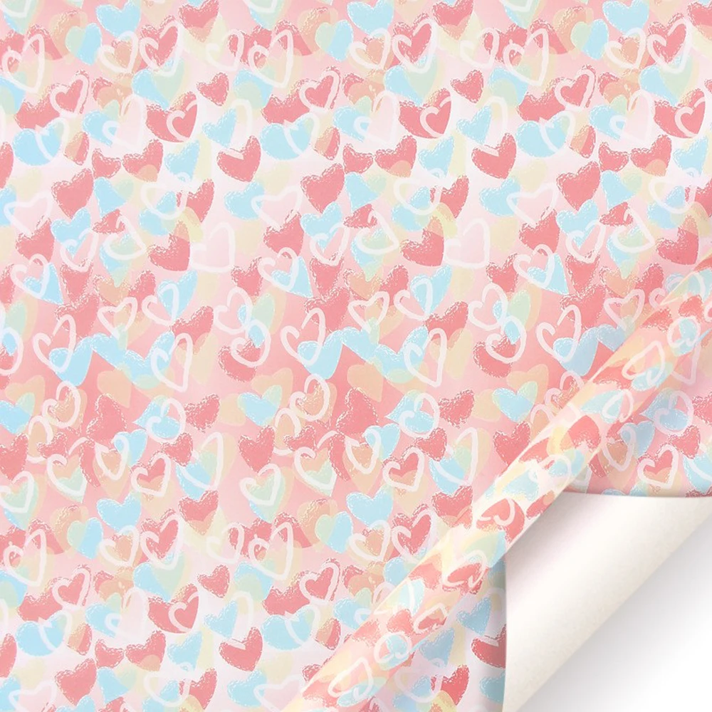 Gift Wrapping Craft Paper 50*70cm Valentine's Day Birthday Gift Wrapping Colorful DIY