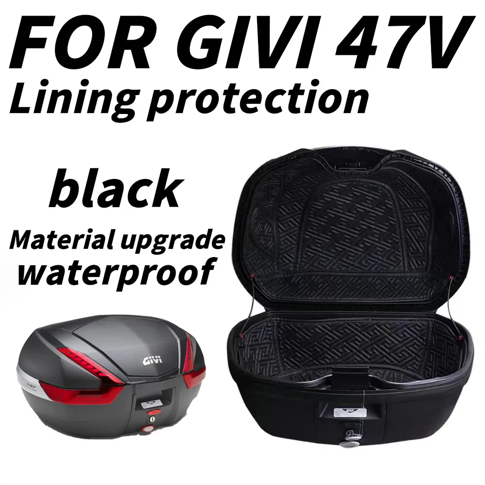 Versione Aggiornata Nero Per Givi V47 V 47 Trunk Case Liner Bagaglio Box Contenitore Interno Tail Case Trunk Protector Fodera Liner Bag