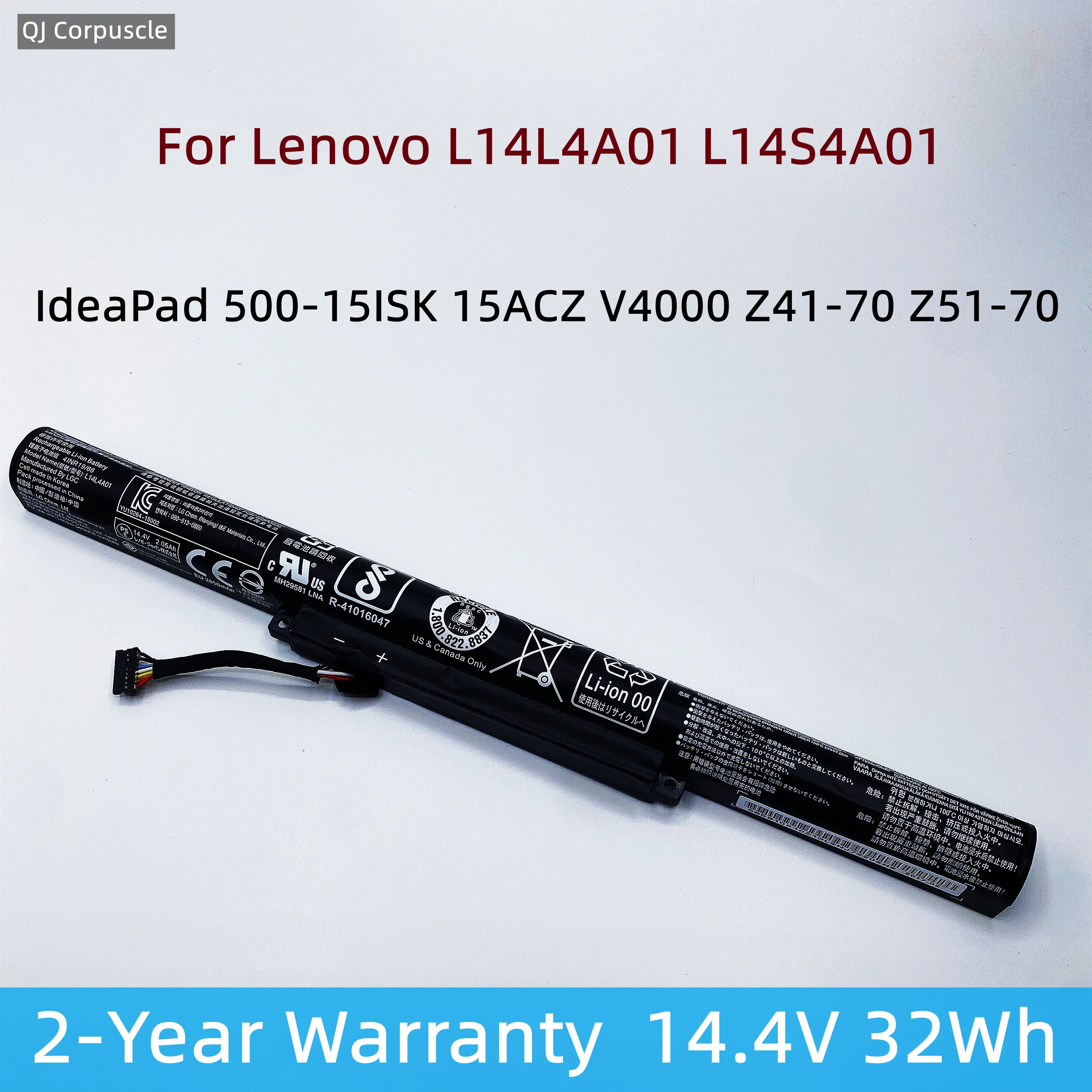 

Новая Оригинальная Аккумуляторная батарея L14L4A01 L14M4A01 для ноутбука Lenovo IdeaPad 500-15ISK 15зеркало V4000 Z41-70 L14M4E01 L14S4A01 L14L4E01