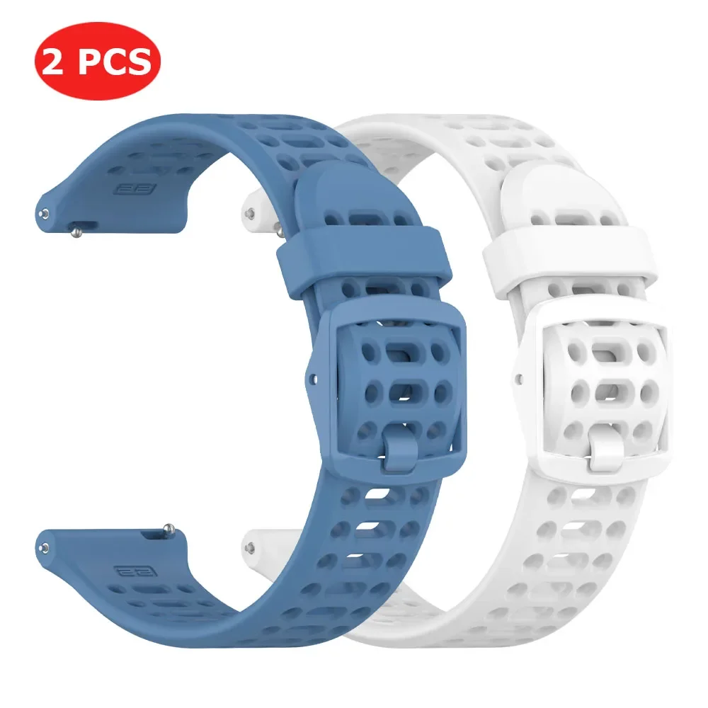Silicone Sports Bracelet - Universal Smartwatch Strap (20/22mm)