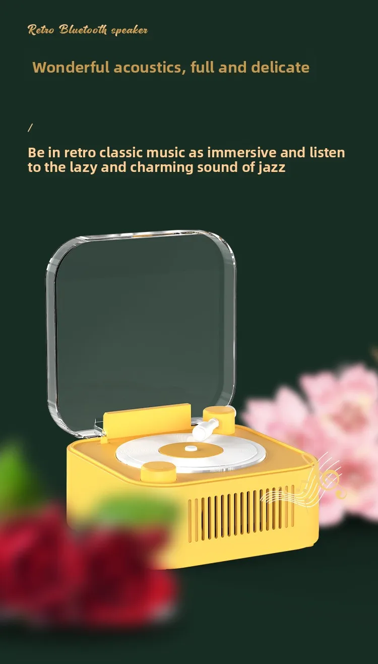 New Retro Bluetooth Speaker For Outdoor Home High Quality Wireless Speakers Creative Product.Aux TF U Disk Portable_voghion.com