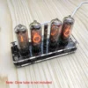 4 Digit IN-8 Nixie Glow Tube Clock IN8  Glow Tube Digital Solid Wood Desk Alarm Plug-in Design Basic Version 2