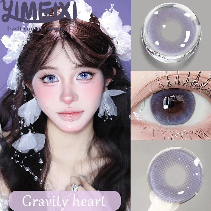 Vibrant Korean Fashion Colored Contact Lenses - Pink, Blue, Green, Red, Gray
