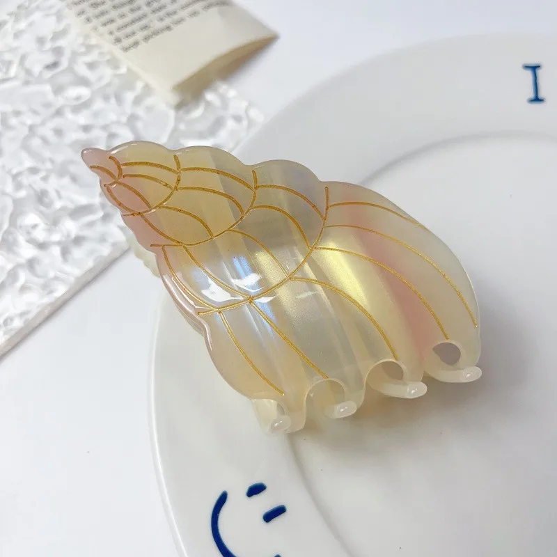 Muweordy Ocean Hair Clip Acetate Claw Clip Clownfish Lobster Oyster Crab Hair Clip Animal Shark Clip Hair Accessories for Women