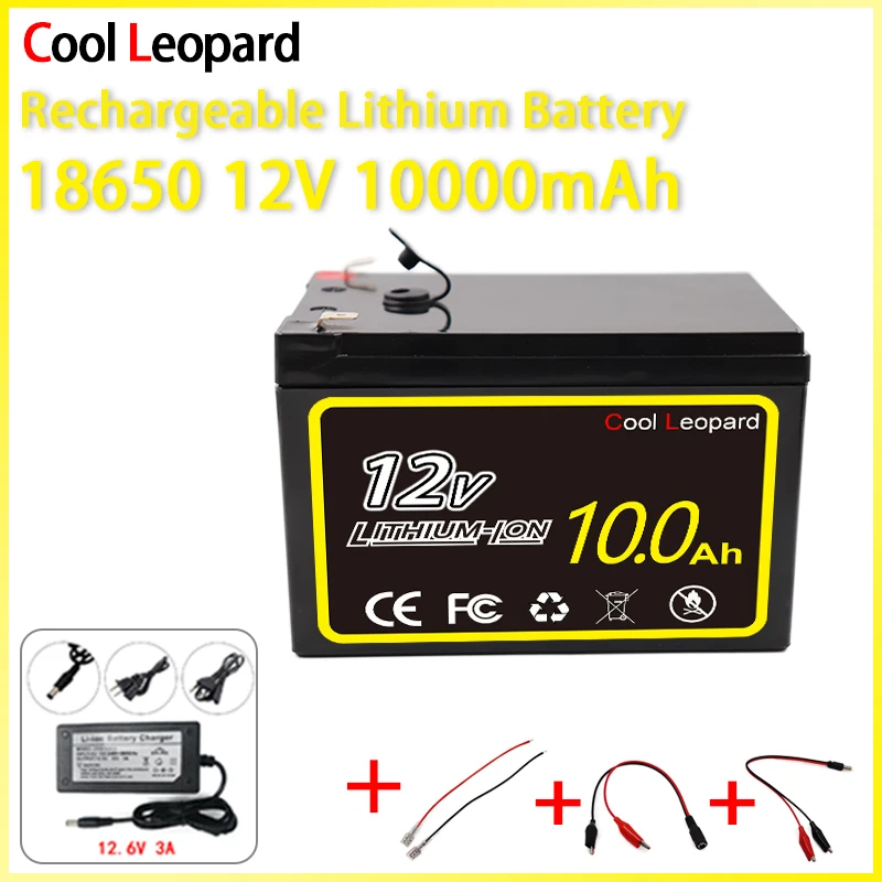 

The New 12V 10Ah 18650 Lithium Battery Pack With Built-In High Current 40A Is Suitable For Solar Street Lamps Xenon LED Lamps