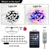 WS2812b RGB 10m 5m Garland Light LED String Smart IC App Bluetooth Remote Fairy Lights Dreamcolor Garden Party Christmas Decor - Image 2