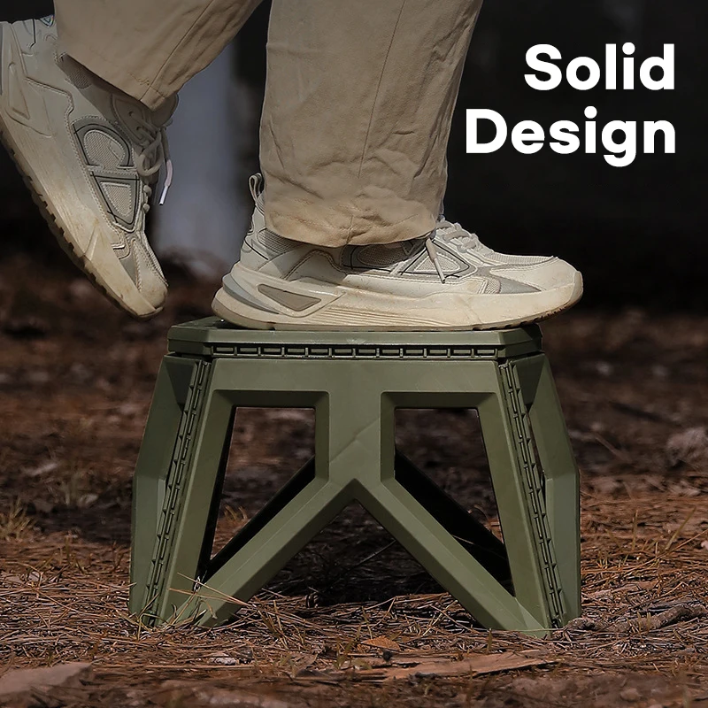 Hot Sale Strong Folding Stool Travel Camping Plastic Storage Foldable Stool Garden Portable Foot Step Stools Solid Footstool