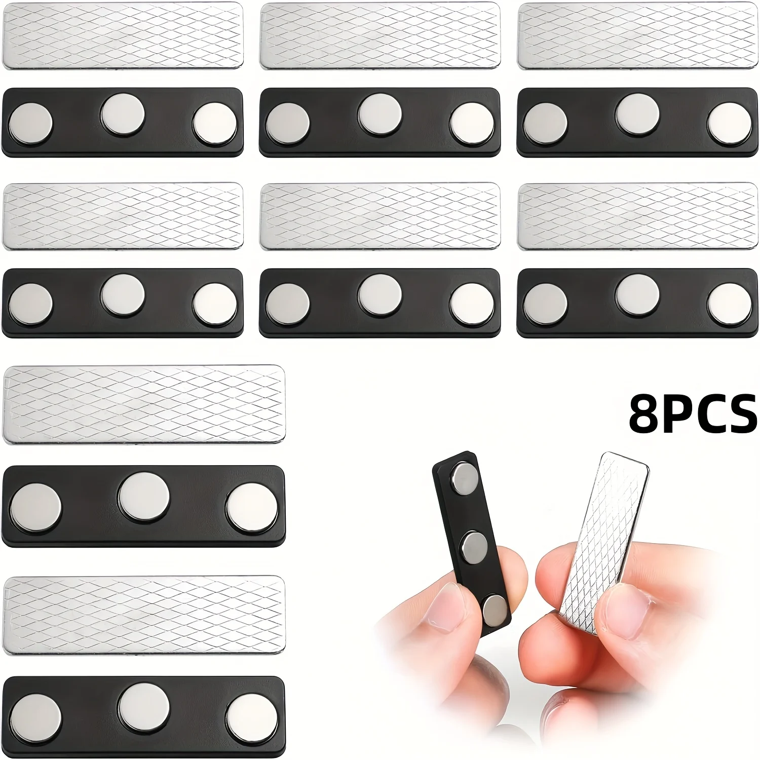 Magnetic Blinds Closure Kit with Self-Adhesive Clips