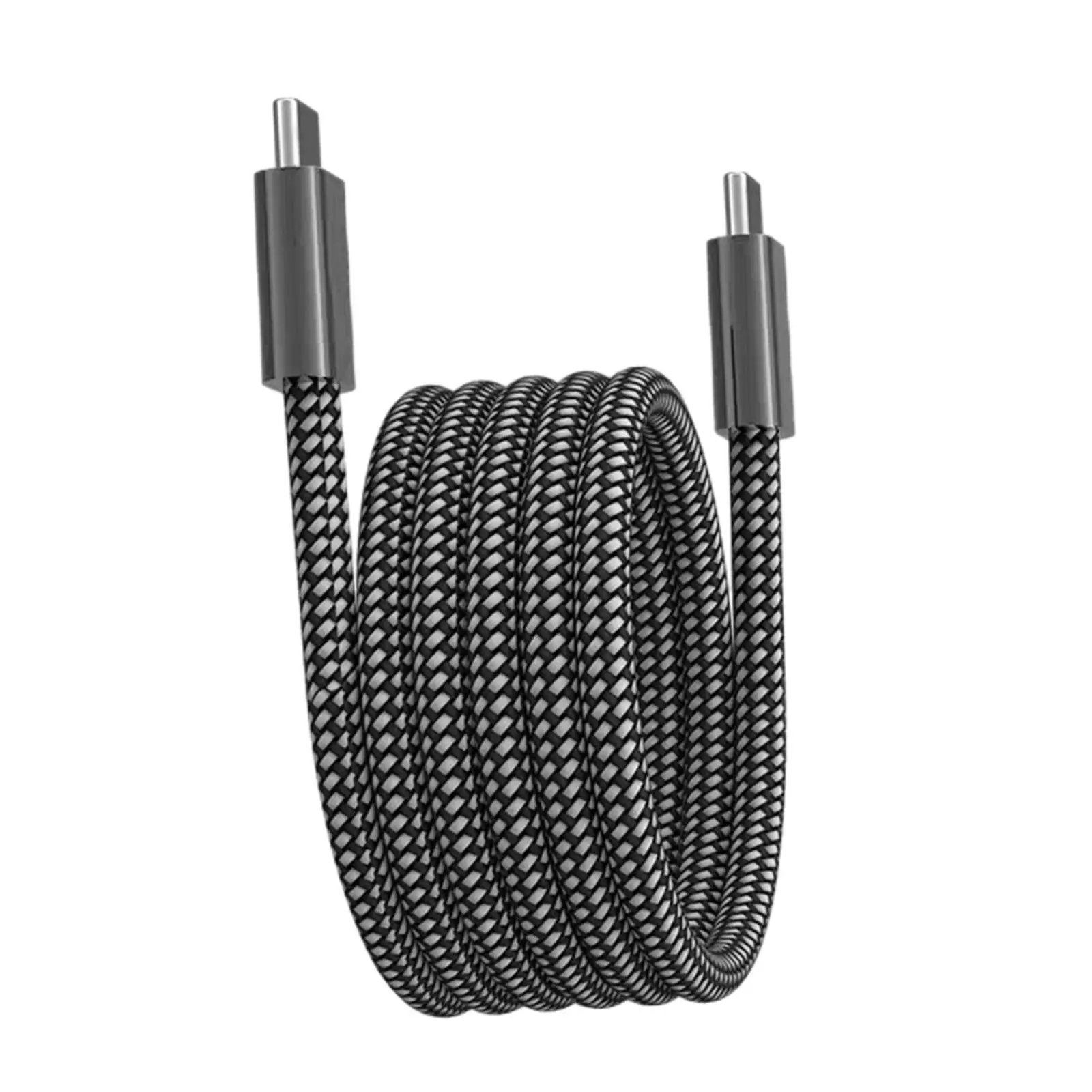 Magnetic Charger Cable Magnetic Absorption Tangle Free 60W Fast Charging Data Transfer Magnetic USB C to USB C Cable for Tablets