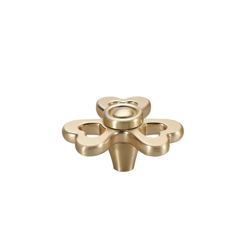 Rotating Cabinet Handle Brass Gold Grey Wardrobe Handle Finger Single Knobs Handle Cupboard Pulls for Furniture Hardware