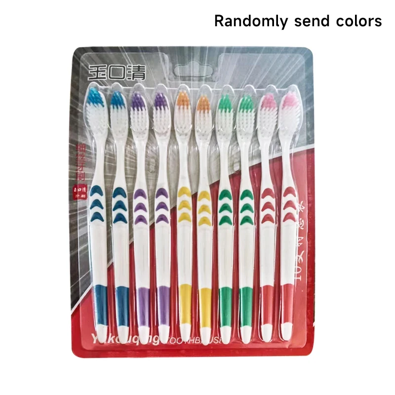 Soft Toothbrush Toothbrush Set Adult White Moon 10 pieces Travel Family Life Five Colors Deep Teeth Cleaning Oral Health