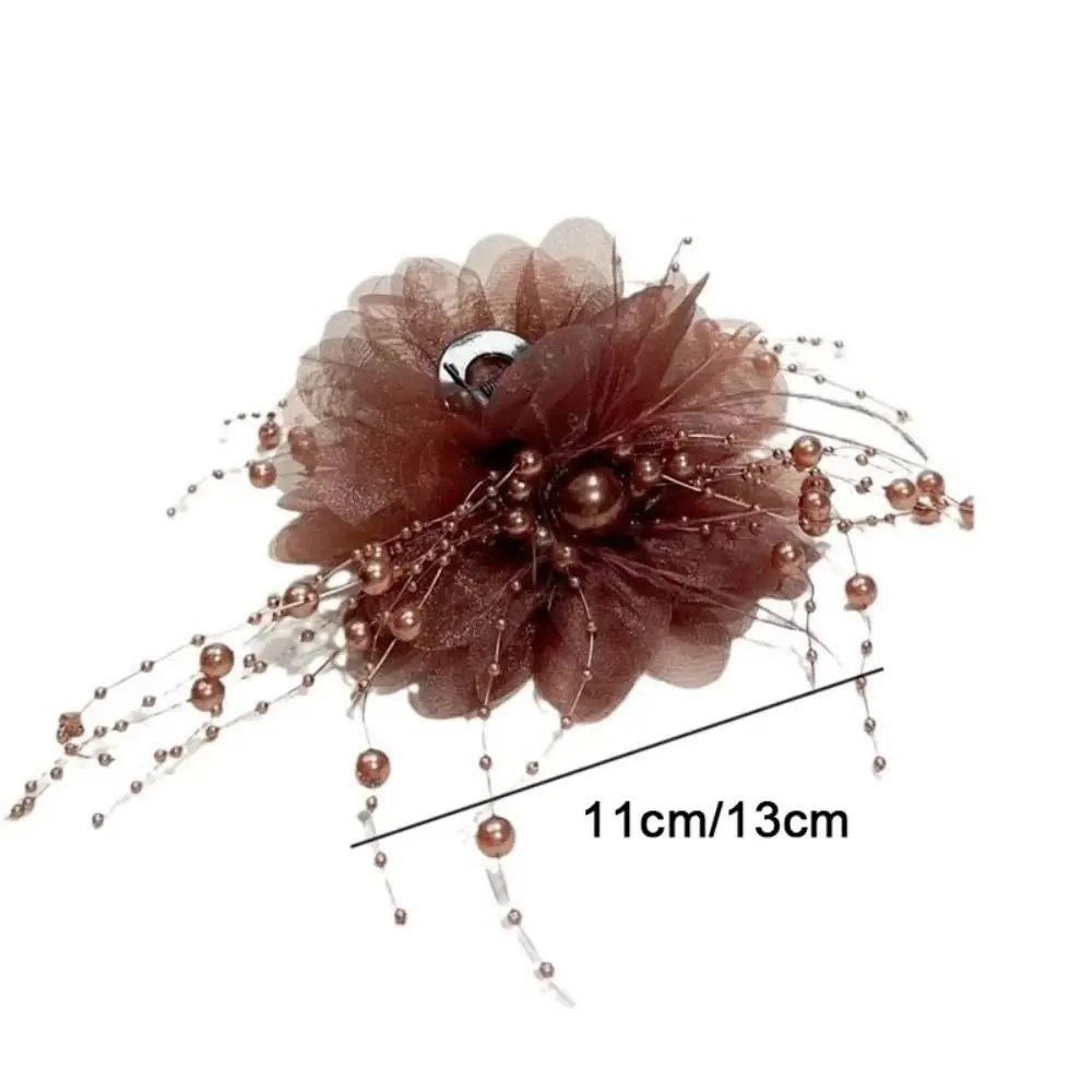 Fashion Peony Flower Grasping Clip Tassel Plastic Hair Accessories Sequin Bow Hairgrips Girl