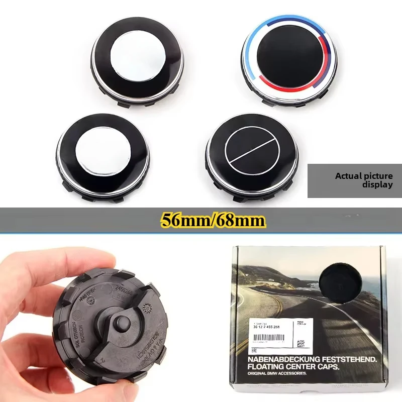 Car Floating Wheel Center Caps 56mm 68mm 50th Anniversary for BMW G11 G12 G30 G31 G32 G08 G05 F46 F49 F39 F90 Auto Accessories