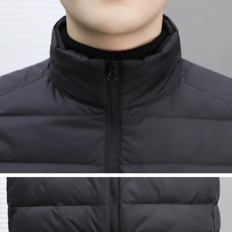 2023 New Men Down Jacket Winter Coat Frivolous Short Parkas Keep Warm Cold Loose Outwear Leisure Sports Overcoat