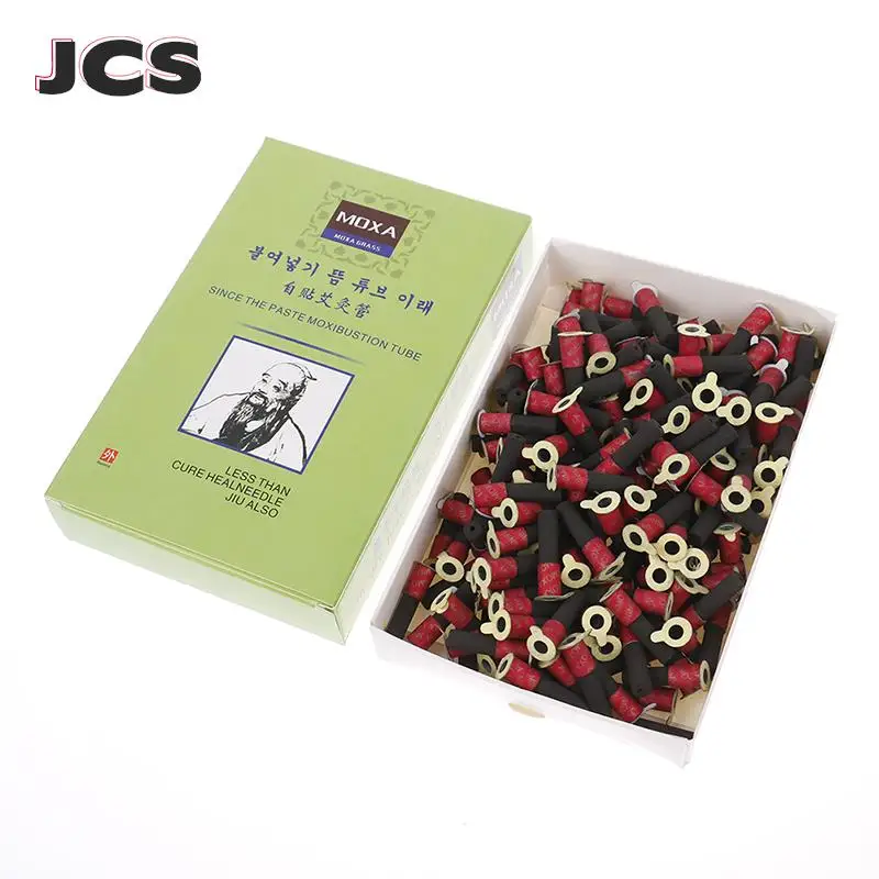 

180pcs Smokeless Moxa Sticks Self-stick Moxa Tube Acupuncture Massage Moxibustion Tube High Quality