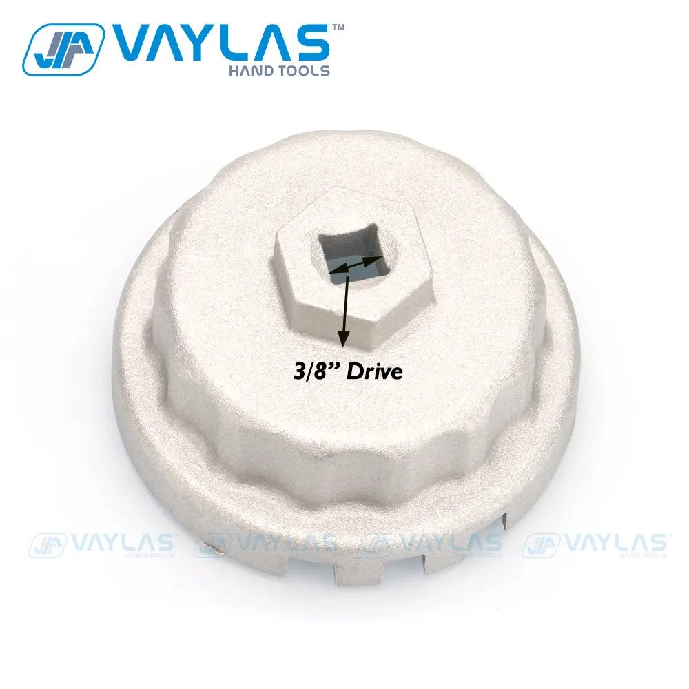 오일 필터 렌치 캡 14 플루트 64.5mm 내부 직경. Lexus Toyota용 오일 필터 제거 도구 3/8 정사각형 드라이브 범용