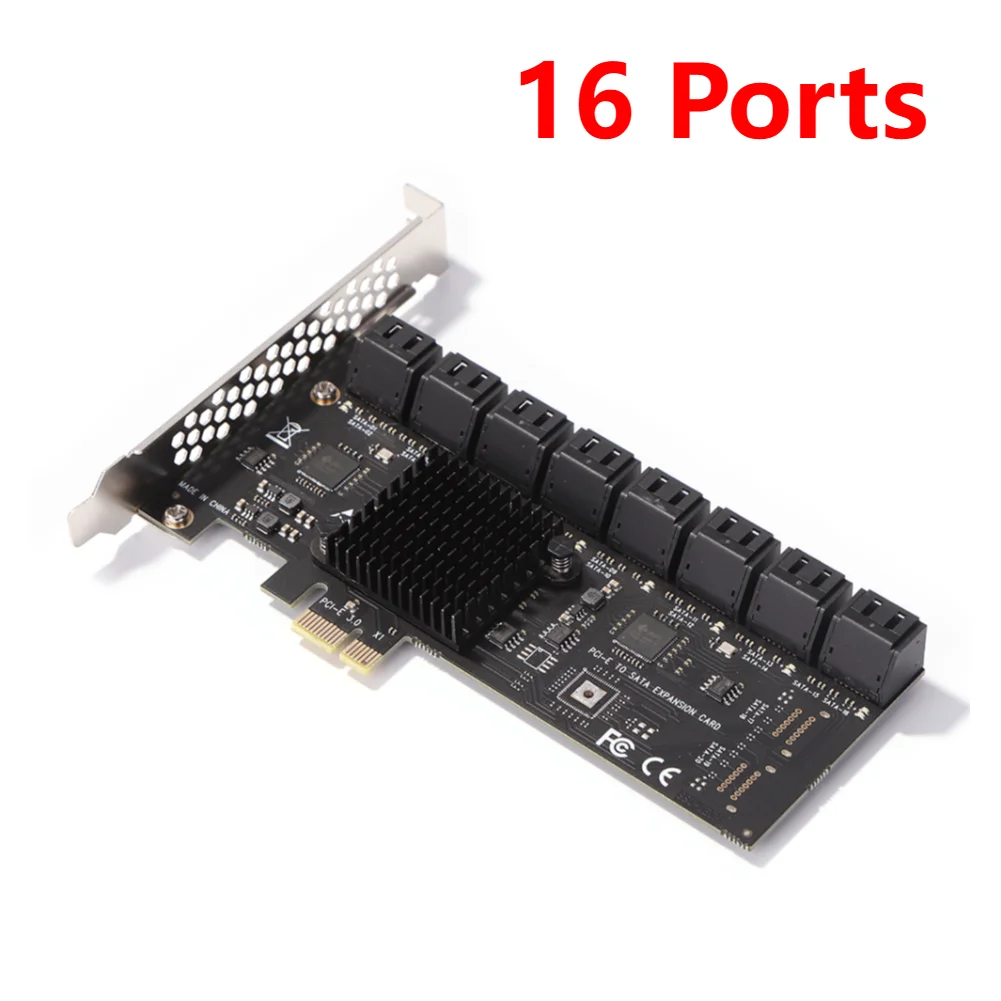 Bewinner PCIE-naar-SATA uitbreidingscontroller uitbreidingskaart met 4