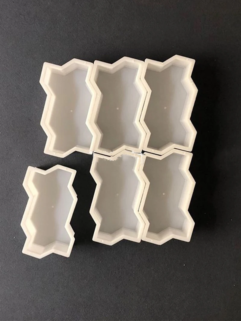 DIY Paving Brick Mould Waves Shaped Walk Maker Reusable Concrete Path Maker Mold Stepping Stone Paver For Lawn Patio Yard Garden concrete molds garden path molds