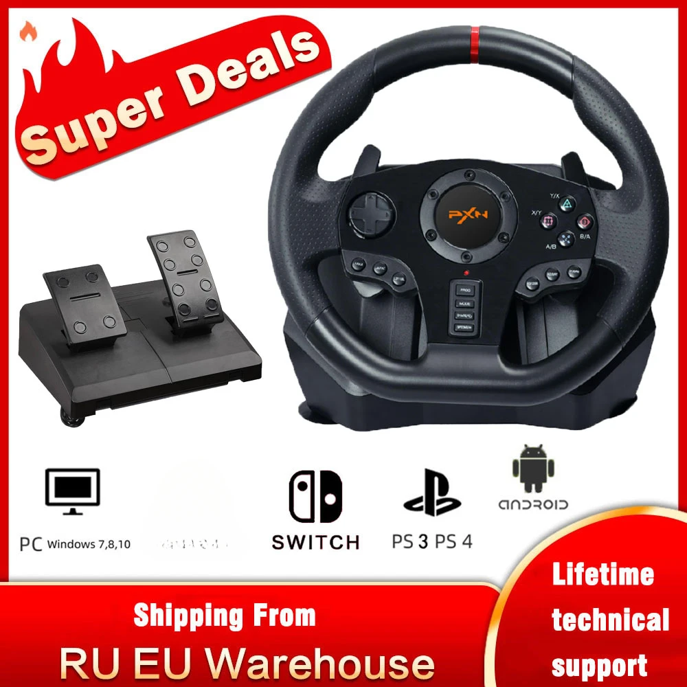PXN V10 Gaming Steering Wheel & Gran Turismo Trial Gameplay for PS4 