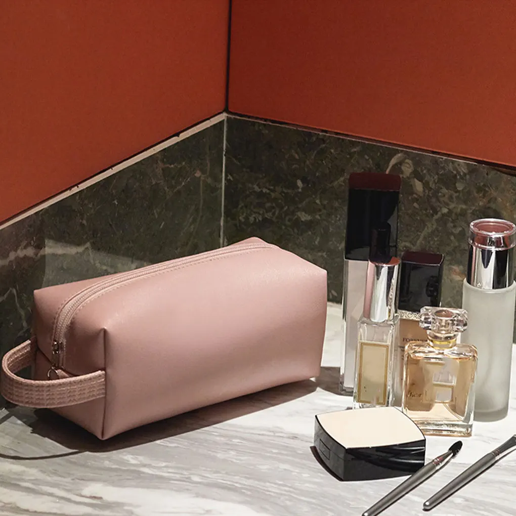 

Вместительная косметичка из искусственной кожи, органайзер для путешествий, косметическое хранилище