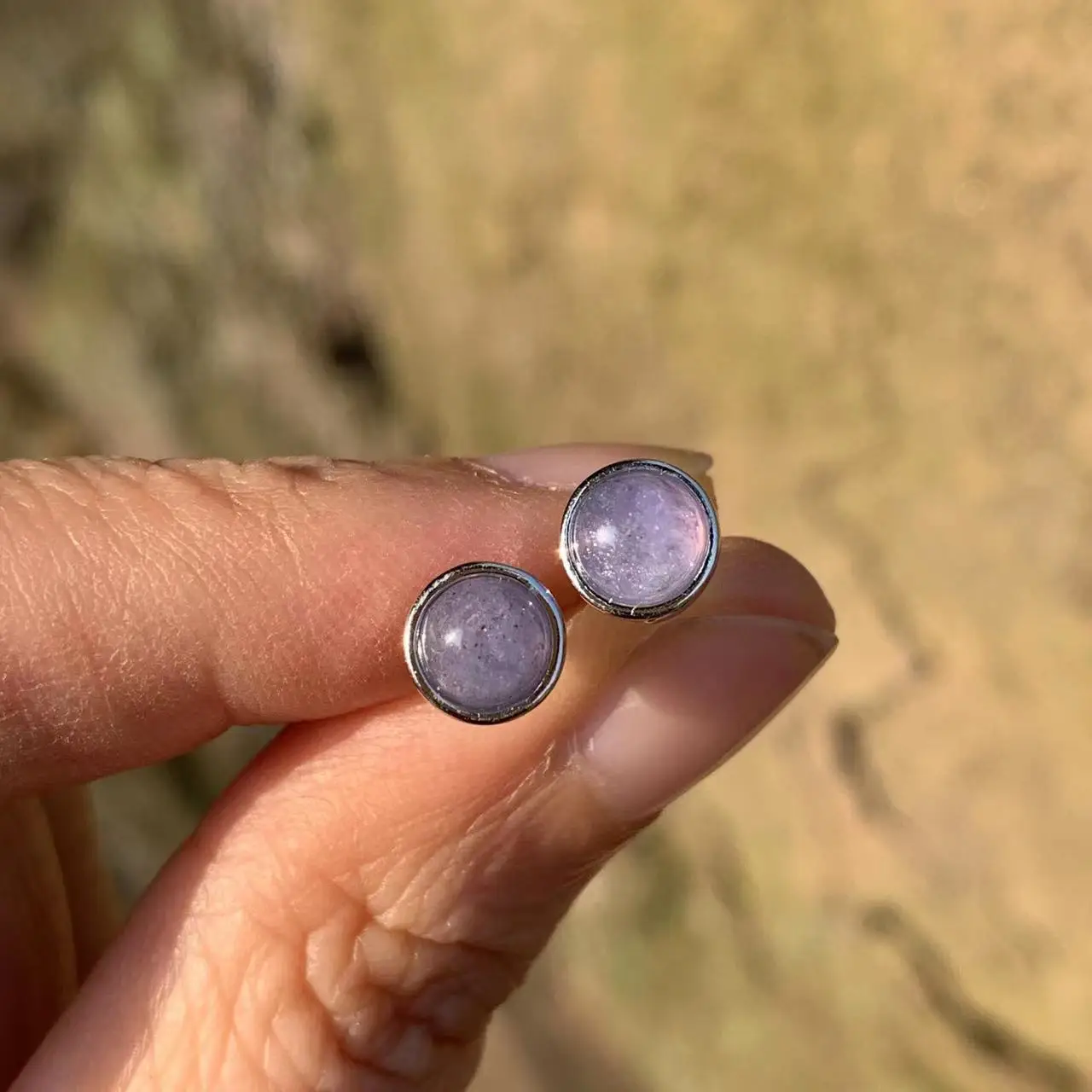 Natural Tanzanite Gemstone Stud Earrings for Women Solid 925 Sterling Silver Wedding Handmade Jewelry Fashion Gift For Girl New