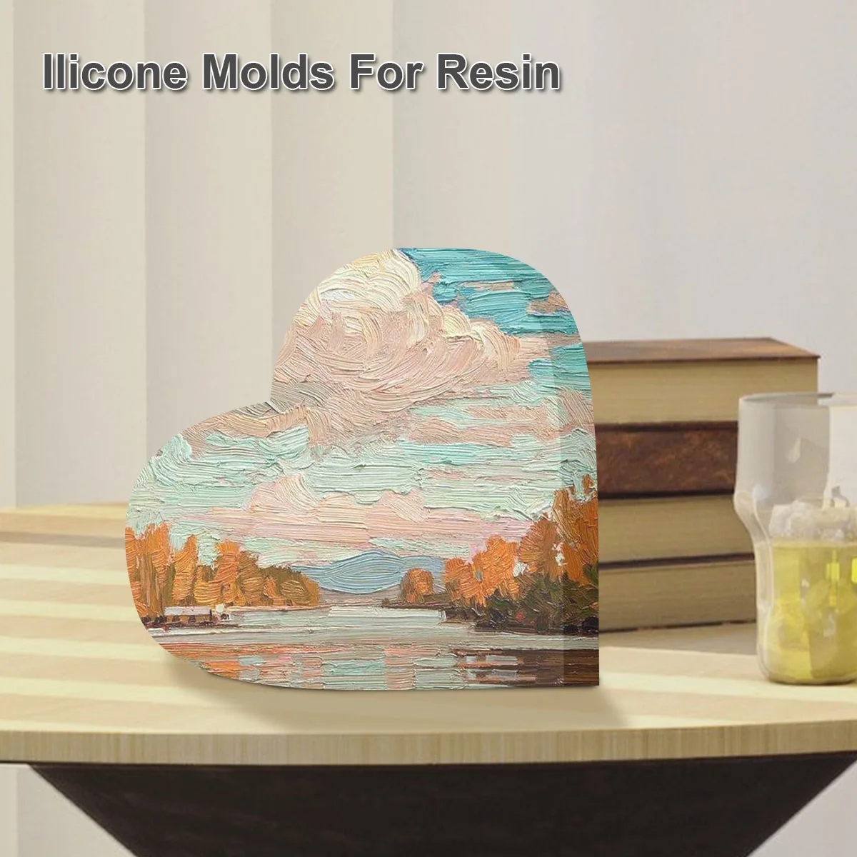 Large Silicone Molds Epoxy Resin Casting Mold Hexagon/Heart Shape Mould DIY Flower Preservation Craft Gift For Wedding Valentine