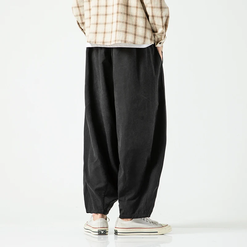 Oversize Men Harem Pants Wide Leg Harajuku Thin Casual Pants Fashion Male Streetwear Hip Hop Trousers Big Size 5XL
