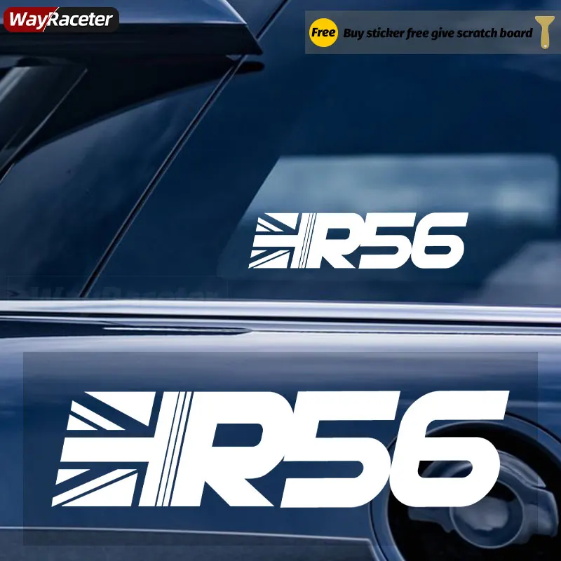 ReflectiveUnionJackDoorBodyWindowStickerForMINICooperSR50