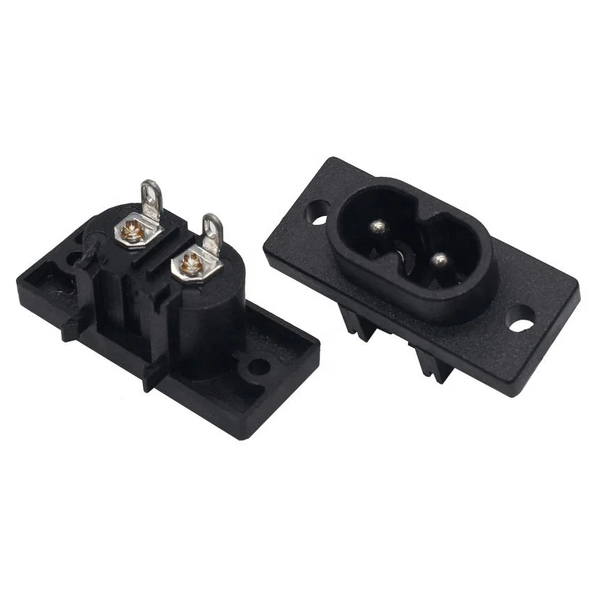 

Top quality industrial electrical 2 pin male C8 power small socket iec 320 c8 power connector