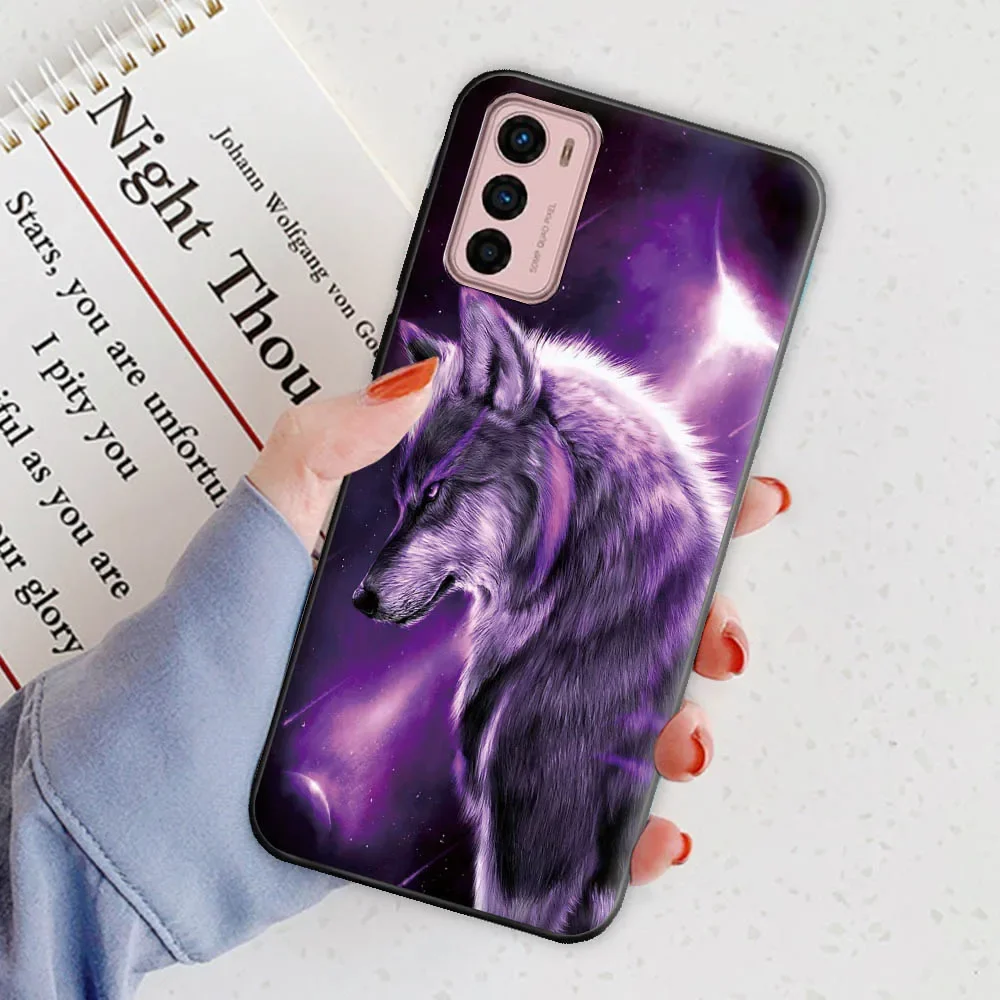 Vibrant Animal Design Silicone Case - Soft Bumper Protection for Motorola Moto Smartphones